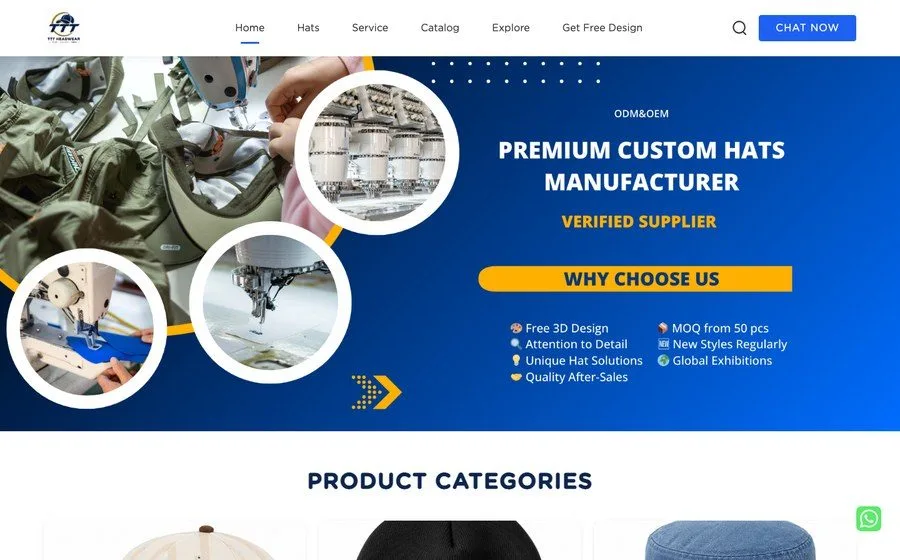 Website TTT Headwear