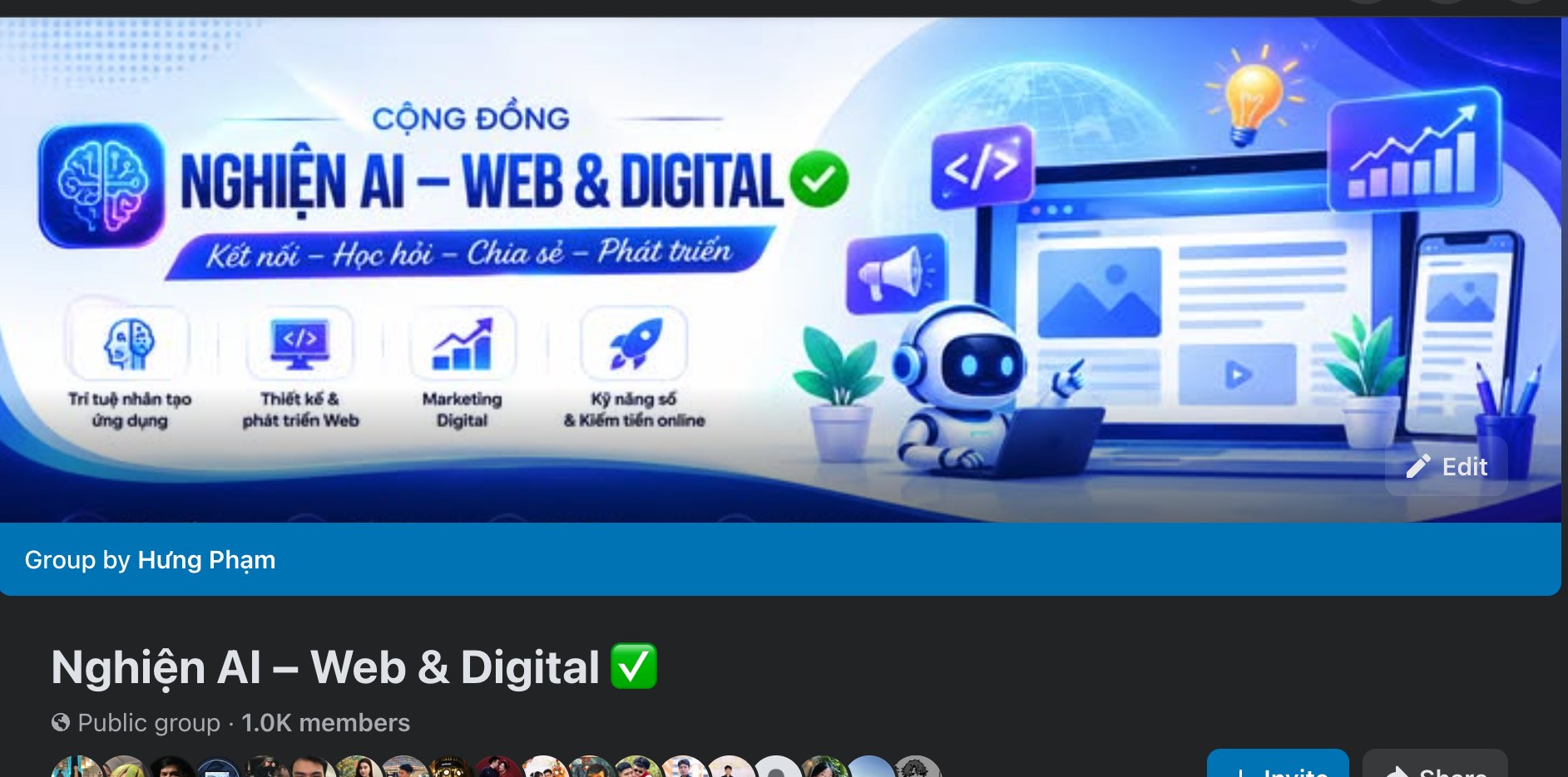 Nghiện AI – Web & Digital — hoạt động và chia sẻ của mentor Hưng Phạm